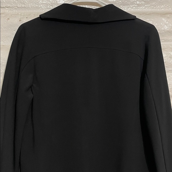 Max Mara women’s Black viscose open face duster/blazer with pockets - Picture 10 of 11